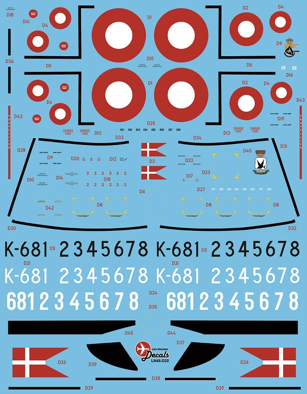 Lima November LN48-D20 1:48 RDAF/Royal Danish Air Force Douglas C-47 part 2