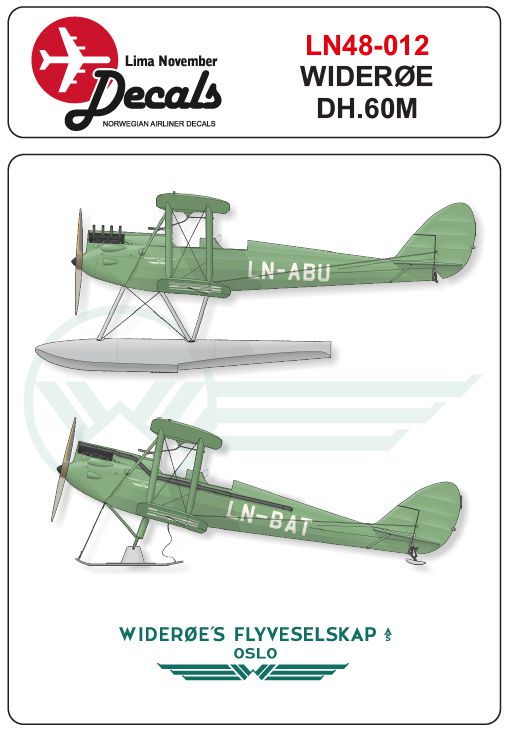 Lima November LN48012 1:48 Widere DH60 Moth
