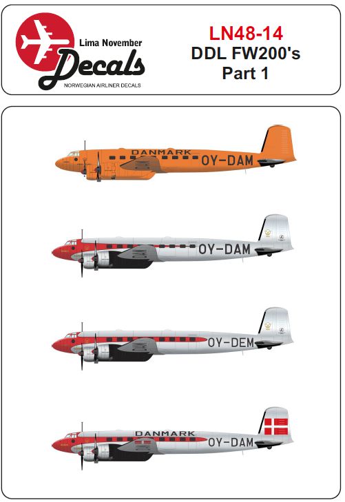 Lima November LN48014 1:48 DDL Danish Air Lines Fw-200C-4 'Condor' Part 1