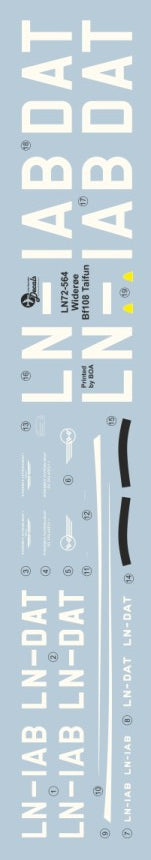 Lima November LN72-564 1:72 Widere BF108 Taifun masks for Heller & Fly models