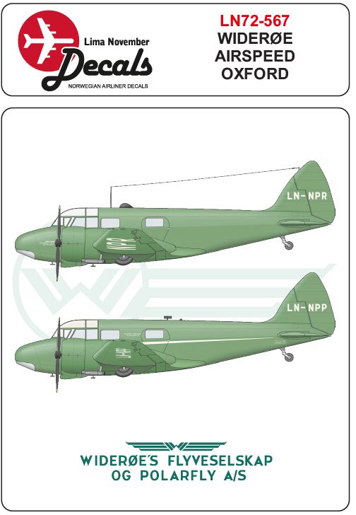 Lima November LN72-567 1:72 Widere Oxford with masks for Admiral & Pavla models