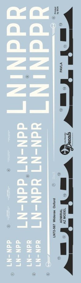 Lima November LN72-567 1:72 Widere Oxford with masks for Admiral & Pavla models