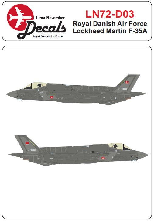 Lima November LN72-D03 1:72 F-35A Lightning II Royal Danish Air Force
