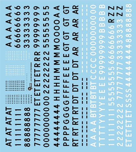Lima November LN72-D18 1:72 RDAF/Royal Danish Air Force letters and numbers