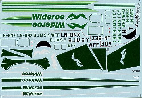 Lima November LN72-504 DHC-6 Twin Otter Wideroe 3 & 4 1:72