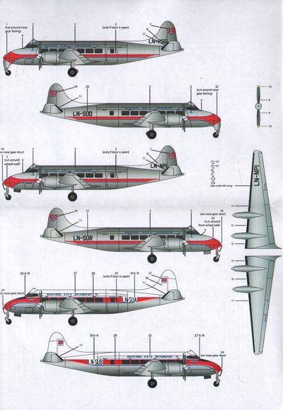 Lima November LN72-510 1:72 de Havilland Heron DH.114 Braathens SAFE