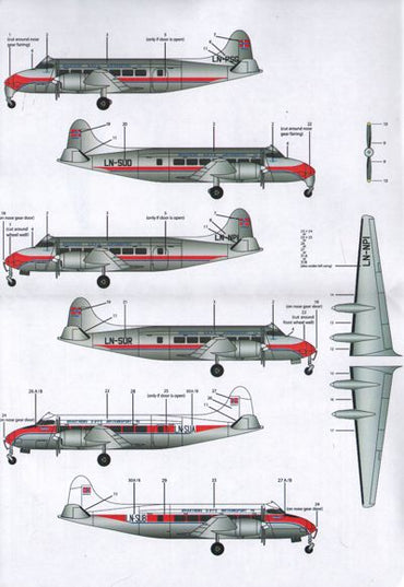 Lima November LN72-510 1:72 de Havilland Heron DH.114 Braathens SAFE