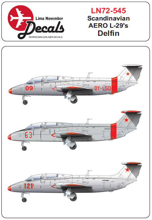 Lima November LN72-545 1:72 Scandinavian Aero L-29