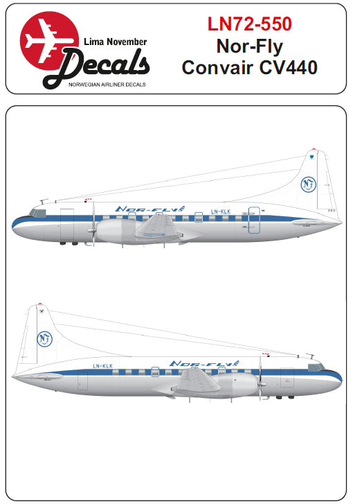 Lima November LN72-550 1:72 Nor-Fly Convair CV-440