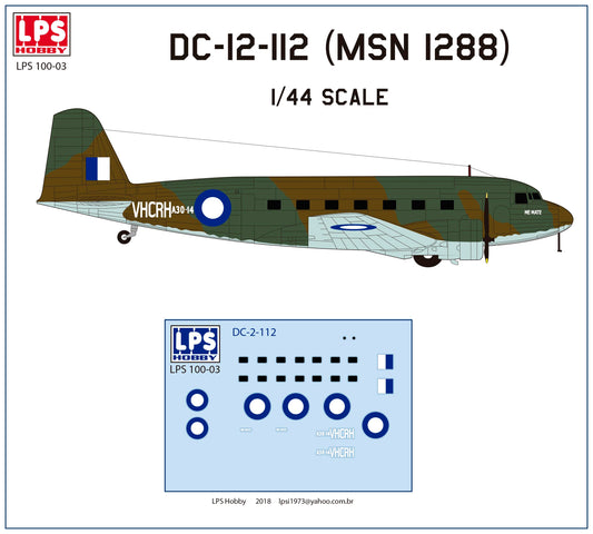 LPS LPM14406 1:144 Douglas DC-2 RAAF
