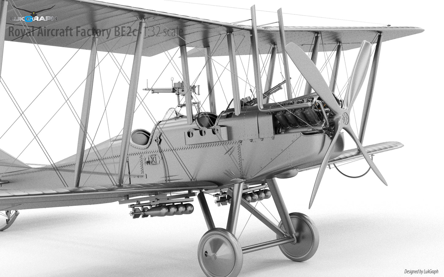 Lukgraph LUK3238PRM RAF Be.2c Premium Resin Kit 1:32