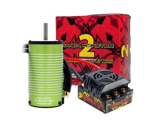 Castle Creations MambaMonster2 1:8TH 25VCar ESC Waterproof W/2200k CC010-0108-05
