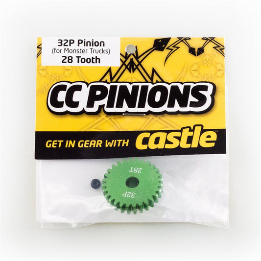 Castle Creations CC PINION (Aluminium) 28t - 32 Pitch 5mm shaft CC6506