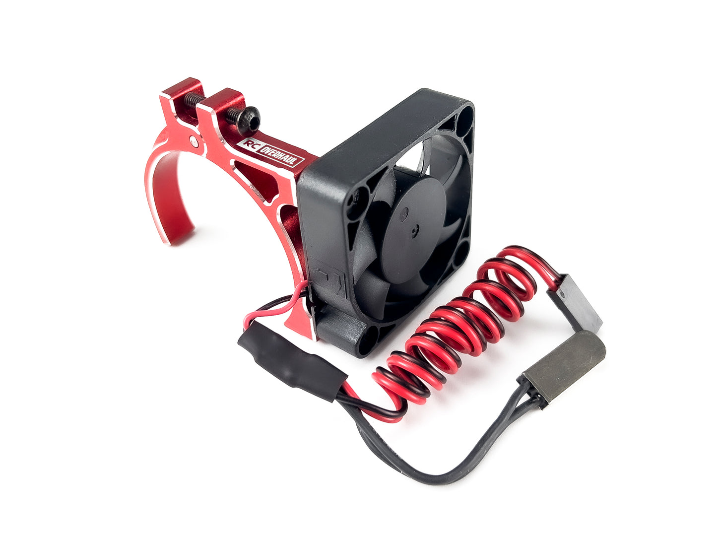 RC Overhaul Motor Fan unit w/Temp Sensor, w/Mount Red 42mm FAN01R