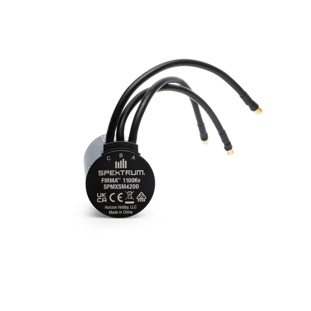 Spektrum Firma 5687 1100KV 4-Pole Brushless Motor, 8mm shaft SPMXSM4200