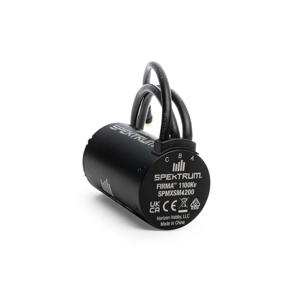 Spektrum Firma 5687 1100KV 4-Pole Brushless Motor, 8mm shaft SPMXSM4200