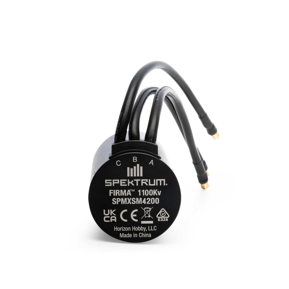 Spektrum Firma 5687 1100KV 4-Pole Brushless Motor, 8mm shaft SPMXSM4200