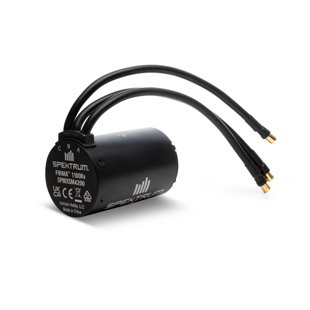Spektrum Firma 5687 1100KV 4-Pole Brushless Motor, 8mm shaft SPMXSM4200
