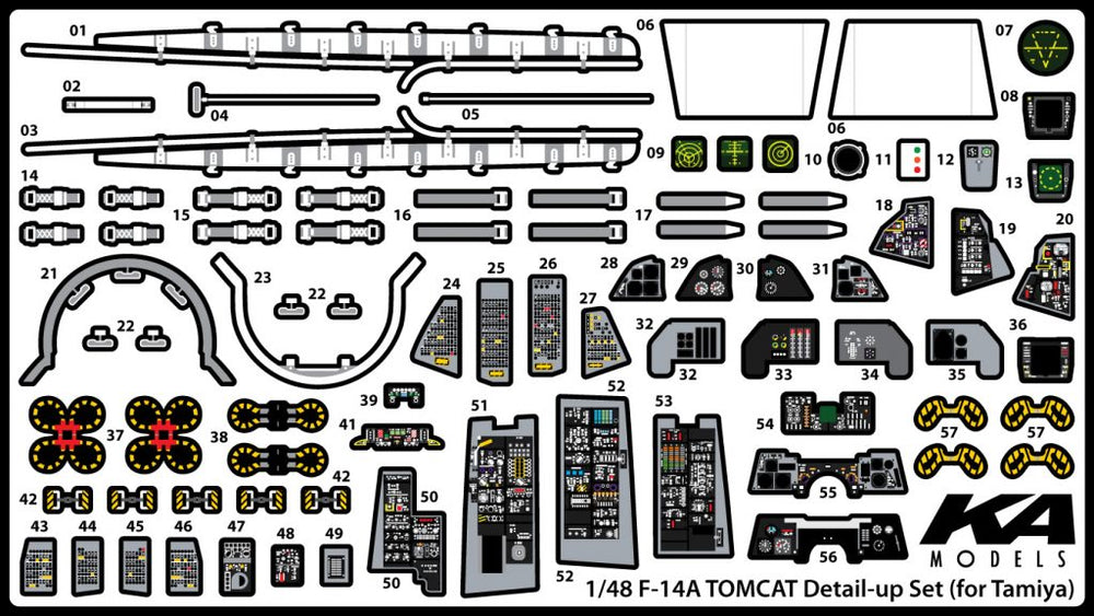Mk.1 Design MA-48014 1:48 Grumman F-14A Tomcat DETAIL-UP PARTS