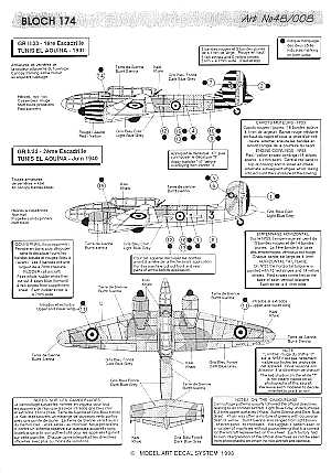 Model Art MA4808 T-6G Texan / SNJ-4 / MB.174 Decals 1:48
