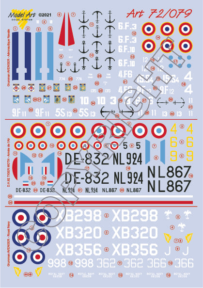 Model Art MA7279 1:72 Grumman AVENGER AS.4 & AS.5