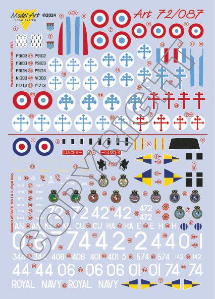 Model Art MA7287 1:72 Royal Navy: Westland WESSEX HAS.1