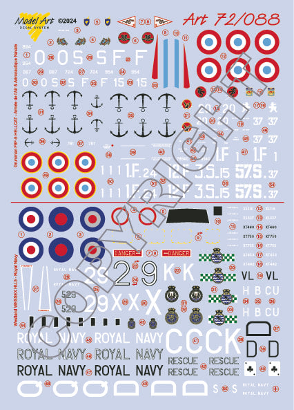 Model Art MA7288 1:72 Westland WESSEX HU.5: 707 nas, 771 nas, 845 NAS