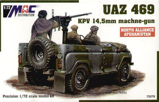 MAC Distribution MAC72078 1:72 Soviet UAZ-469 with KPV 14.5mm machine gun