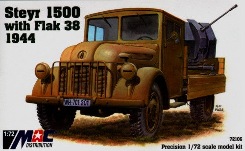 MAC Distribution MAC72106 1:72 Steyr 1500 lorry with Flak 38