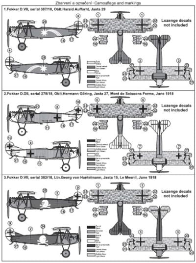 MAC Distribution MAC72130 1:72 Fokker D.VII Early