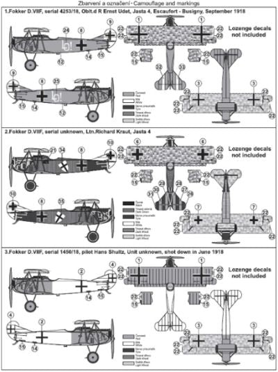 MAC Distribution MAC72131 1:72 Fokker D.VIIF
