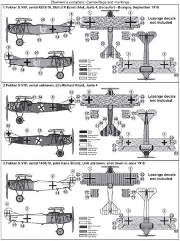 MAC Distribution MAC72131 1:72 Fokker D.VIIF