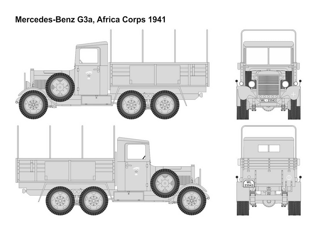 MAC Distribution MAC72135 1:72 Mercedes-Benz G3a Light Truck