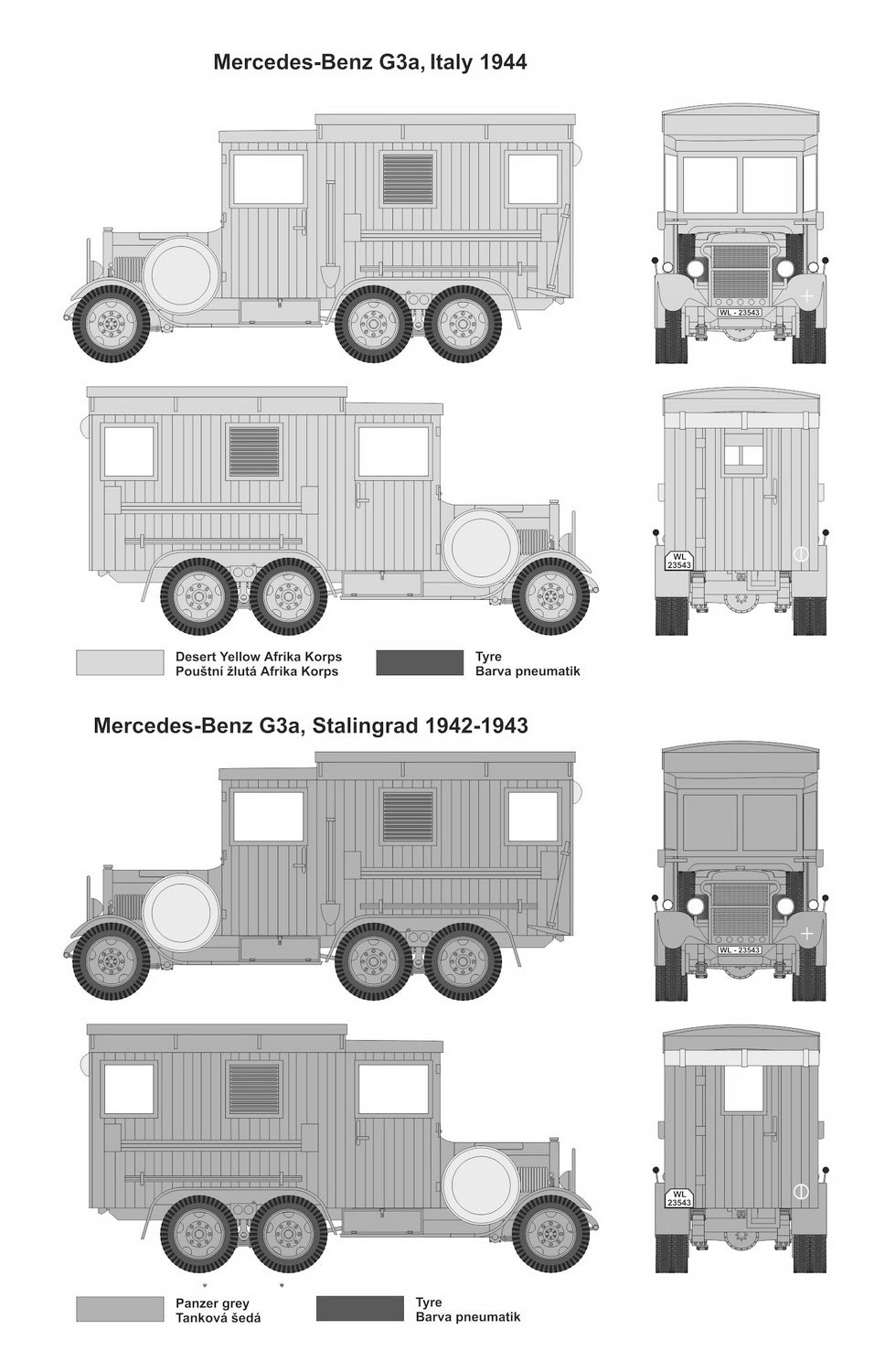 MAC Distribution MAC72136 1:72 Mercedes-Benz G3 Kfz.62 Druckereikraftwagen