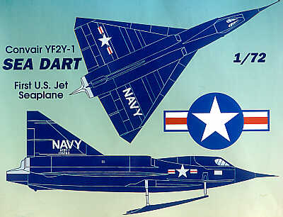 Mach 2 MACH0172 1:72 Convair YF2Y-1 Sea Dart flying boat/seaplane