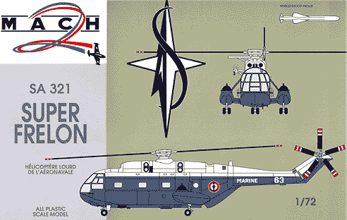 Mach 2 MACH1972 1:72 S.A.321 Super Frelon helicopter