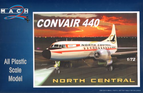 Mach 2 MACH7255 1:72 Convair CV-440 Decals North Central