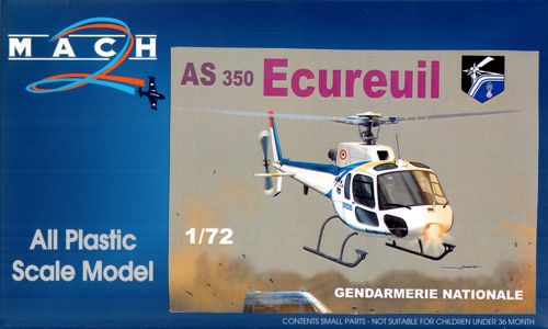 Mach 2 MACH7259 1:72 AS-350 Ecureuil French Gendarmerie