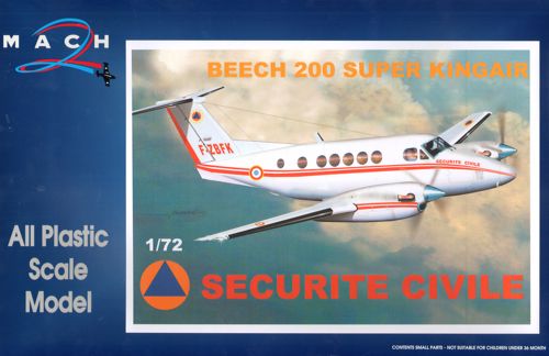 Mach 2 MACH7299 1:72 Beech 200 Super Kingair Securite Civil