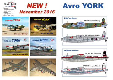 Mach 2 MACHGP082 1:72 Avro York Skyways of London