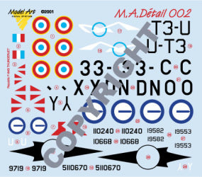 Model Art MAD002 1:48 F-84G Savie & F-84E Norwegian 1:72