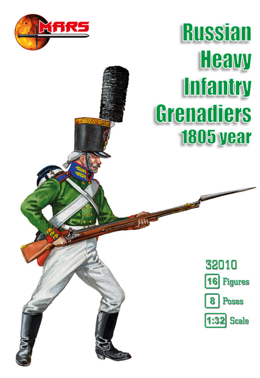 Mars MAR32010 1:32 Russian Heavy Infantry Grenadiers Waterloo