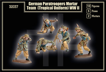 Mars MAR32037 1:32 German Paratrooper Mortar Team in tropical uniform
