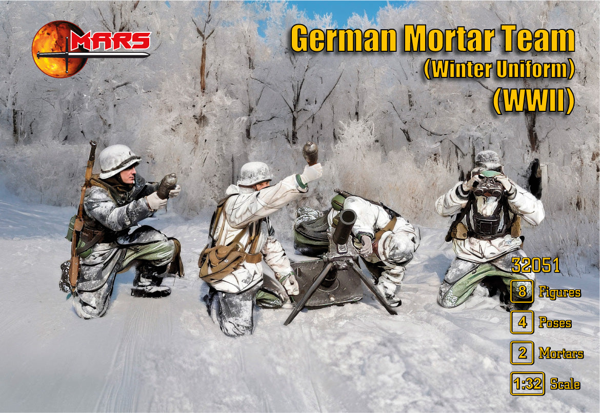 Mars MAR32051 1:32 German Mortar Team in winter uniforms