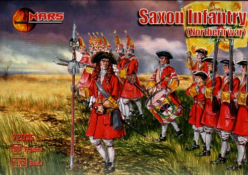 Mars MAR72035 1:72 Northern War Saxon infantry 56 figures