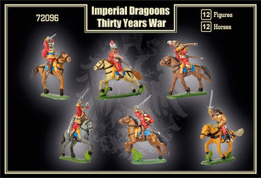 Mars MAR72096 1:72 12 mounted Imperial Dragoons Thirty Years' War