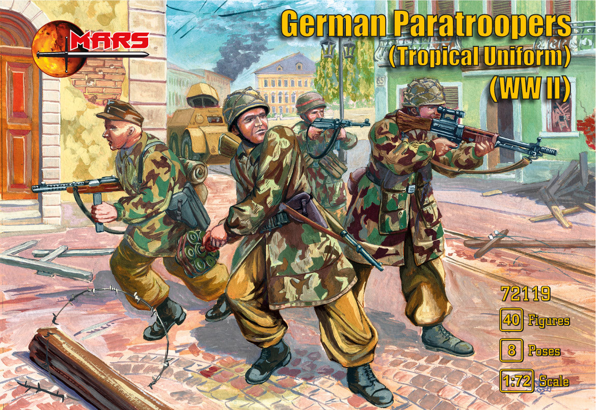 Mars MAR72119 1:72 German Paratroopers in tropical uniform