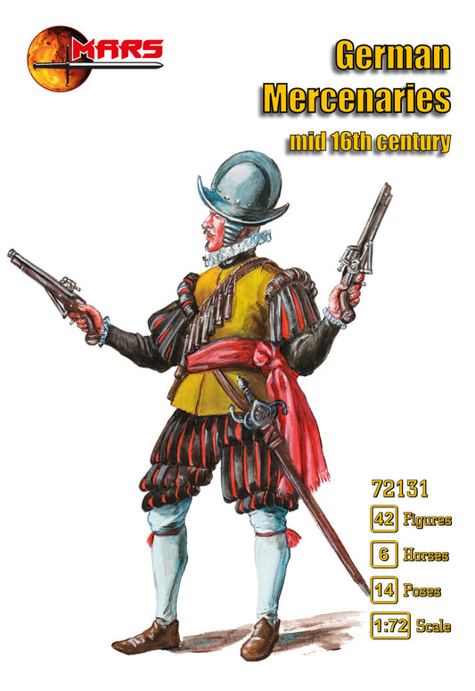 Mars MAR72131 1:72 German Mercenaries mid 16th century