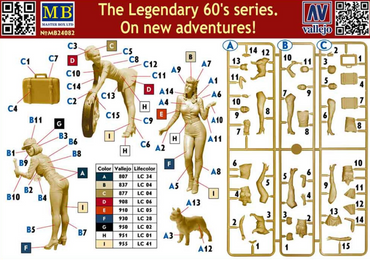 Master Box MAS24082 1:24 Legendary 60's, On new Adventures!