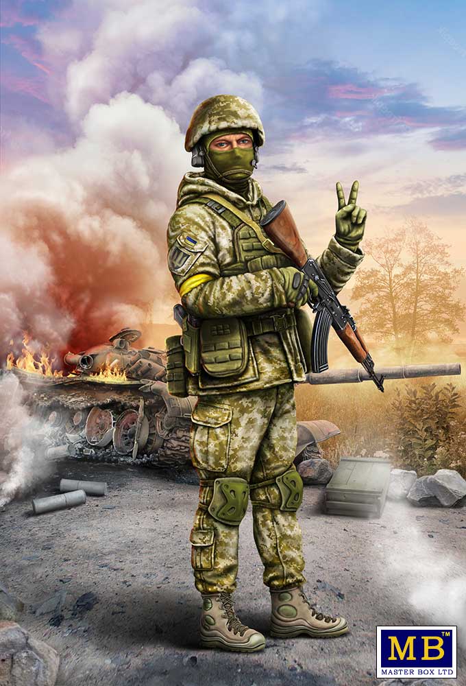 Master Box MAS24085 Ukrainian Soldier Kyiv March 2022 1:24
